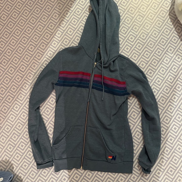 Aviator Nation Gray Hoodie Sweater - Picture 1 of 3